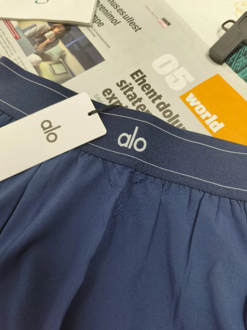 🥎Tennis Inspired Alo Navy Blue Match Point Skirt-Summer Wardrobe Must-Have💦